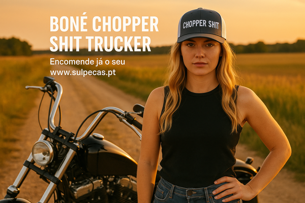 Boné Cap Trucker Chopper Shit Bordado