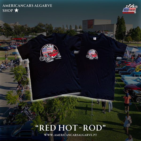 Autocolante Red Hot Rod Americancars Algarve