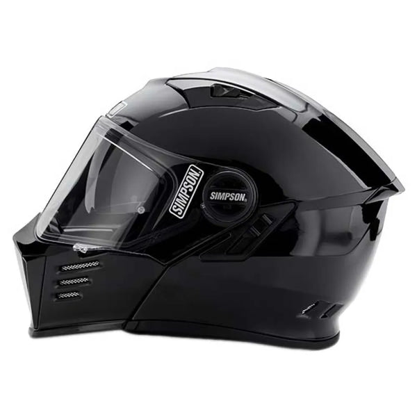 Capacete Simpson Modular Darksome Helmet Black Metal