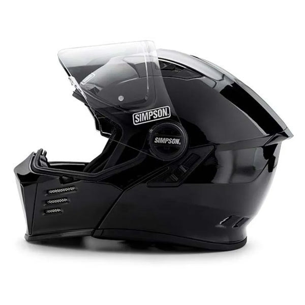 Capacete Simpson Modular Darksome Helmet Black Metal