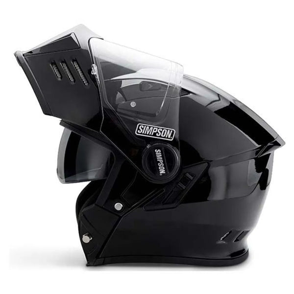 Capacete Simpson Modular Darksome Helmet Black Metal