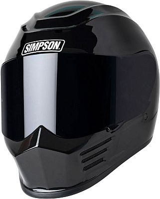 Capacete Simpson Modular Darksome Helmet Black Metal