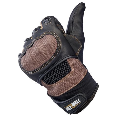 Luvas Biltwell Bridgeport Gloves Chocolate Black