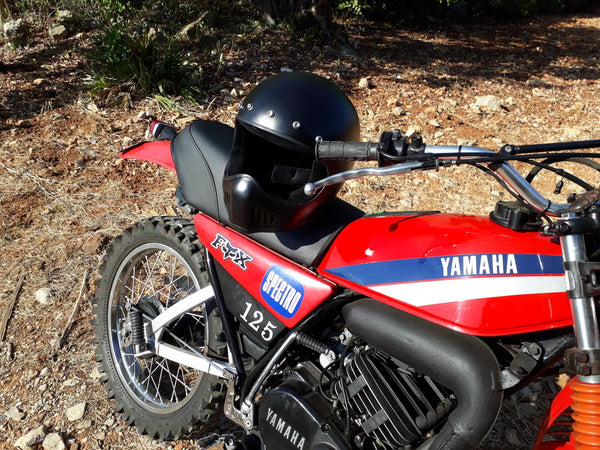 Capacete Bandit Historic Motocross preto mate