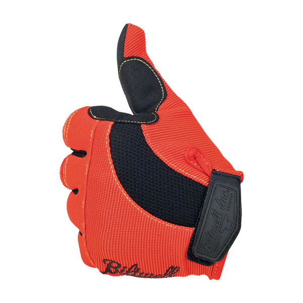 Luvas Biltwell Moto Gloves Orange Black Yellow