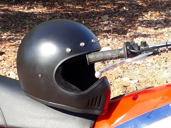 Capacete Bandit Historic Motocross preto mate