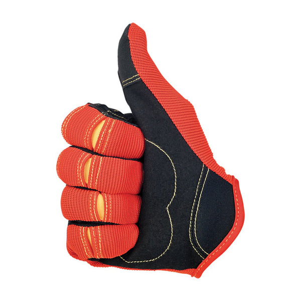 Luvas Biltwell Moto Gloves Orange Black Yellow