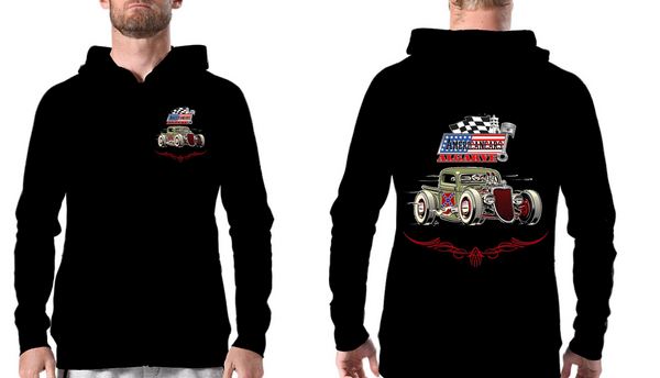 Hoodie Sweat com gorro Hot Rod Americancars Algarve