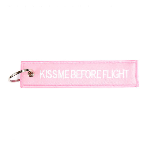 Porta-chaves Kiss me Remove before flight