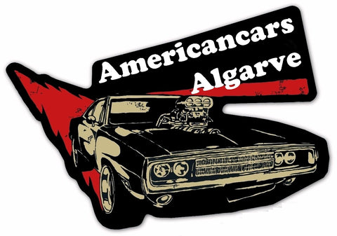 Autocolante Americancars Algarve Dodge Charger