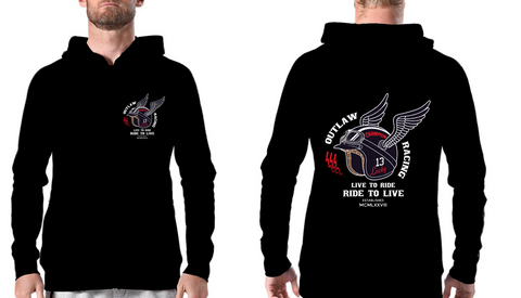 Hoodie Sweat com gorro Out Law Racing