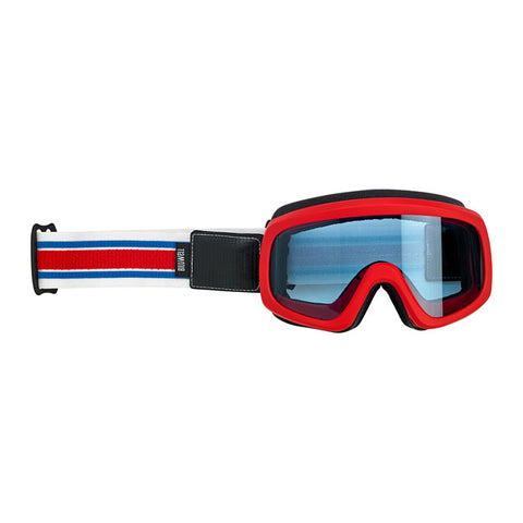 Oculos Biltwell Overland 2.0 Racer Goggles Red White Blue