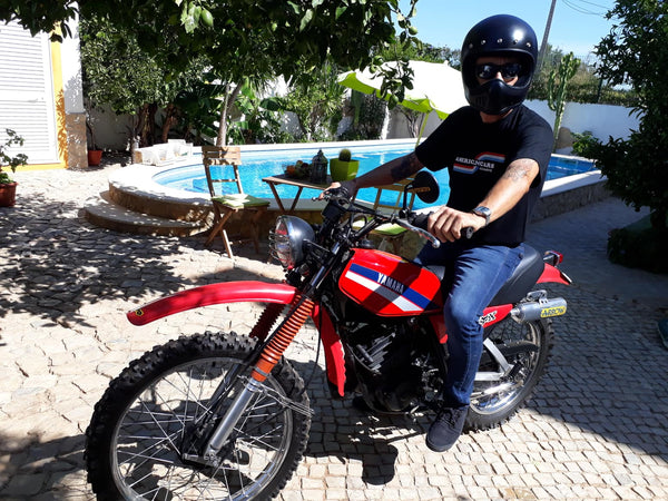 Capacete Bandit Historic Motocross preto mate