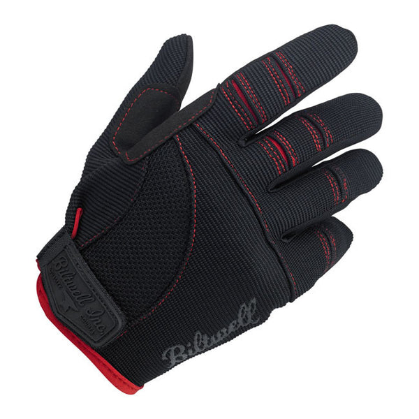 Luvas Biltwell Moto Gloves Black Red