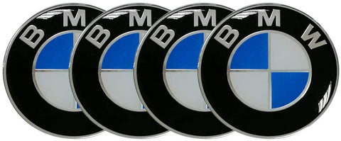 4x Autocolantes Centro de Jantes BMW Aluminio