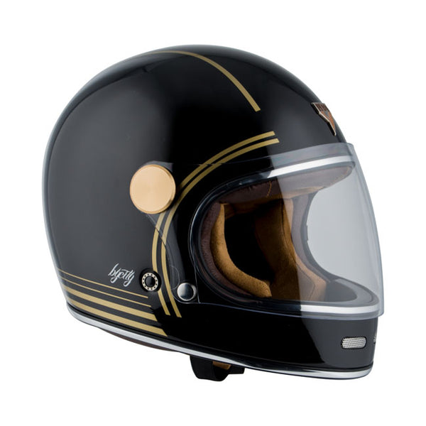 Capacete By City Roadster Gold Black