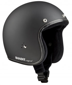 Capacete Bandit Jet Premium Black Matt