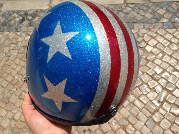 Capacete 70's Captain America Super Flake