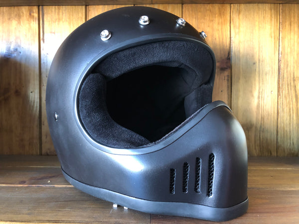 Capacete Bandit Historic Motocross preto mate