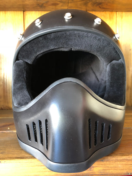 Capacete Bandit Historic Motocross preto mate