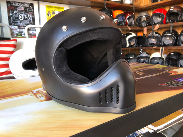 Capacete Bandit Historic Motocross preto mate