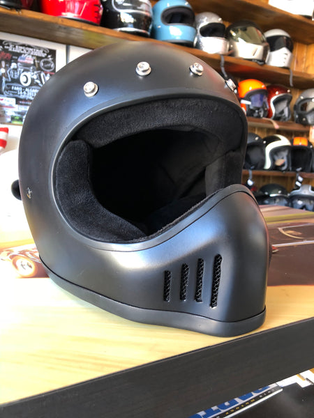 Capacete Bandit Historic Motocross preto mate