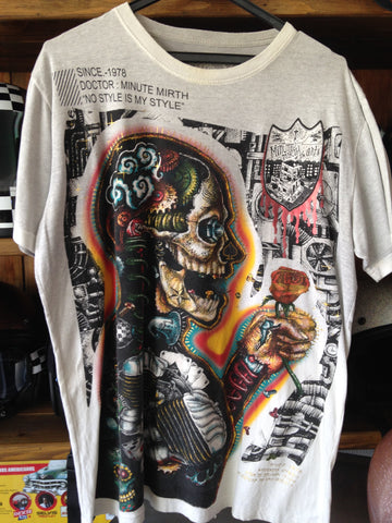 T-Shirt Skull Roses ( L )