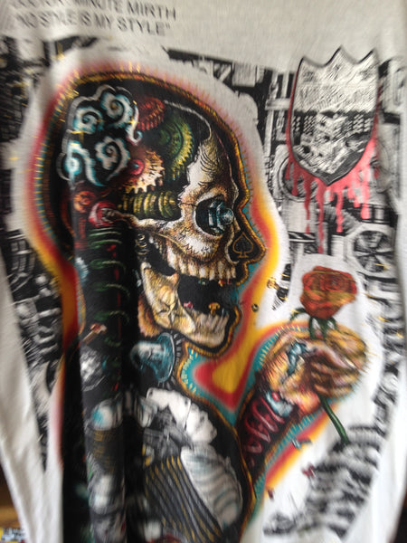 T-shirt Skull Rose