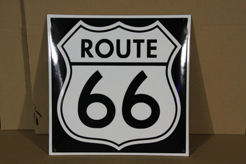 Chapa esmaltada Route 66