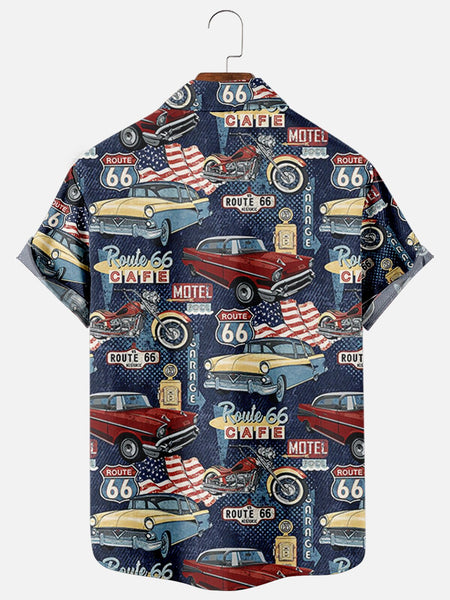 Camisa Route 66 all cars Hawaii Style
