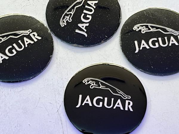 4x Autocolantes Centro de Jantes Jaguar Gel Medida 56mm