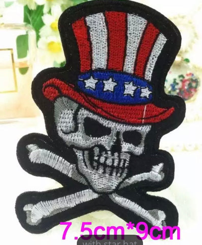 Patch Bordado caveira