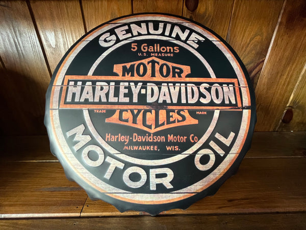 Metal Sign Carica Harley Davidson 35cm