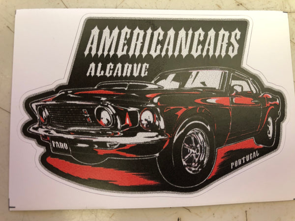 Autocolante Americancars Algarve Mustang 69