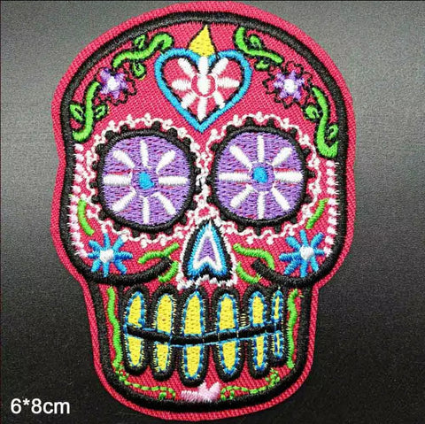 Patch Bordado caveira mexicana