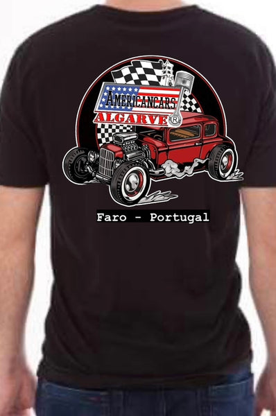 T-shirt Americancars Algarve Red Hot Rod 2023