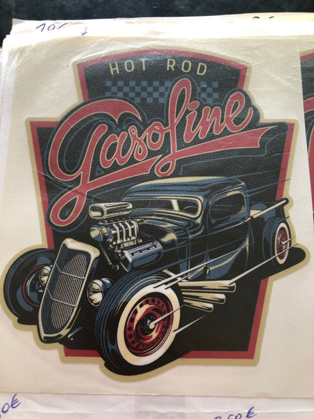 Autocolante Hot Rod Gasoline
