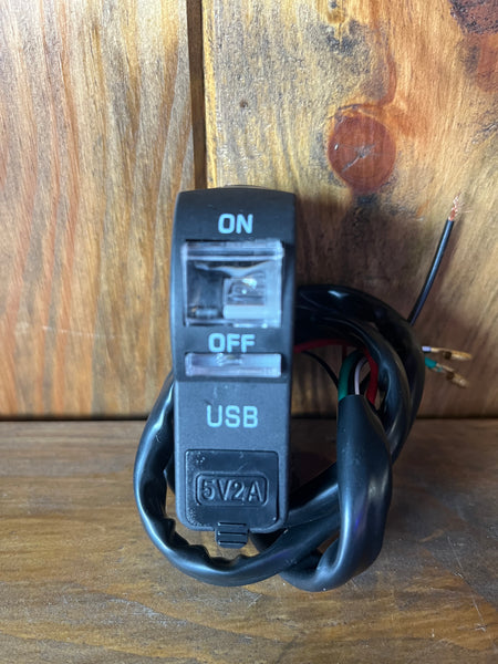 Interruptor e Carregador USB