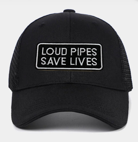 Boné Trucker Cap Rede Bordado Loud Pipes Save Lives