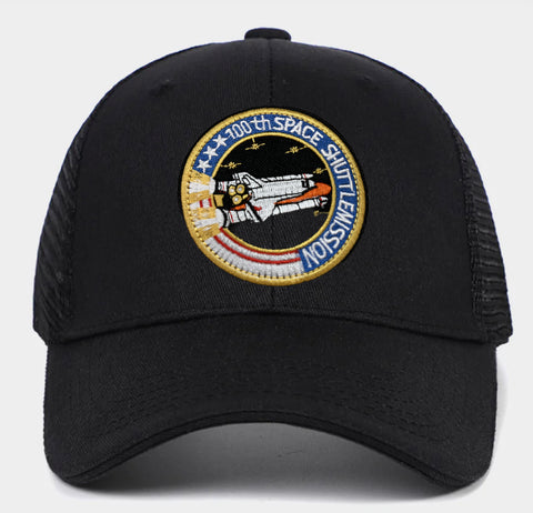 Boné Trucker Cap Rede Bordado Space Shuttle Mission