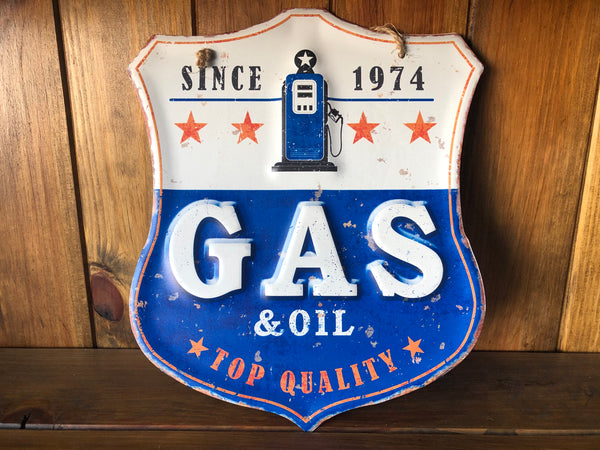 Chapa Metal Sign Gas Oil Top Quality