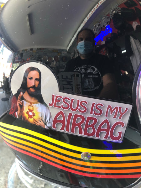 Autocolante Jesus is my Airbag