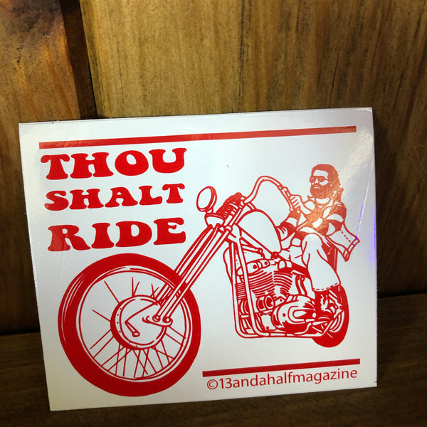Autocolante Thou Shalt Ride Harley Davidson