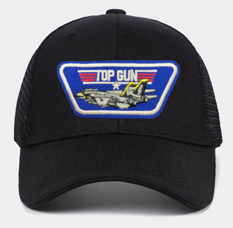 Boné Trucker Cap Rede Bordado Top Gun