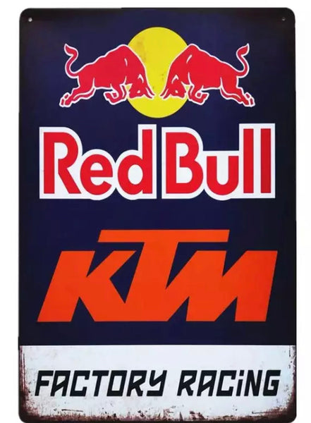 Chapa Metal Sign 30x20 KTM Redbull