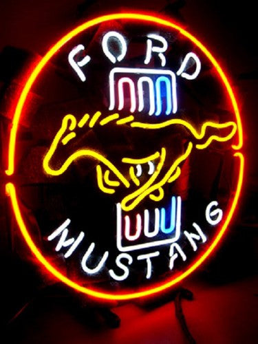 Neon Ford Mustang